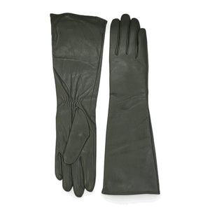 Women’s Genuine Sheepskin Leather Elbow Length Gloves-TruClothing