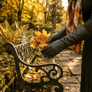 Women’s Genuine Sheepskin Leather Elbow Length Gloves-TruClothing