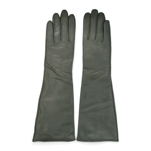 Women’s Genuine Sheepskin Leather Elbow Length Gloves-TruClothing