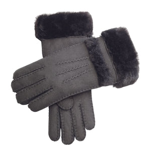 Women’s Plush Cuff Suede Leather Gloves-TruClothing