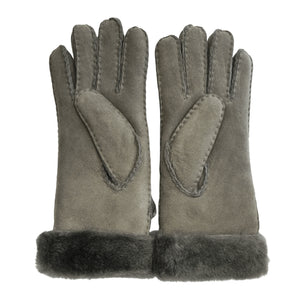 Women’s Plush Cuff Suede Leather Gloves-TruClothing
