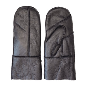 Women’s Premium Leather Shearling Wool Lining Gloves-TruClothing