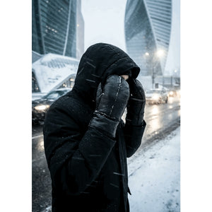 Women’s Premium Leather Shearling Wool Lining Gloves-TruClothing
