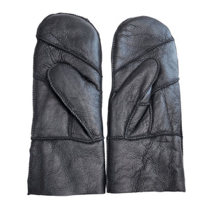 Women’s Premium Leather Shearling Wool Lining Gloves-TruClothing