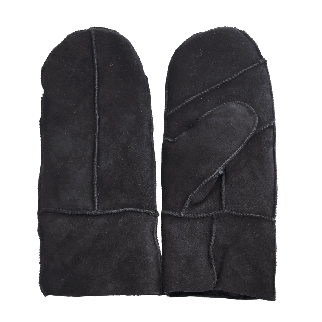 Women’s Premium Suede Leather Shearling Wool Lining Gloves-TruClothing
