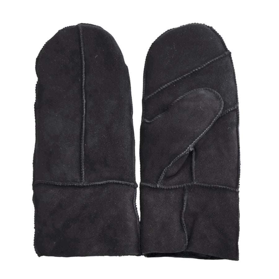 Women’s Premium Suede Leather Shearling Wool Lining Gloves-TruClothing