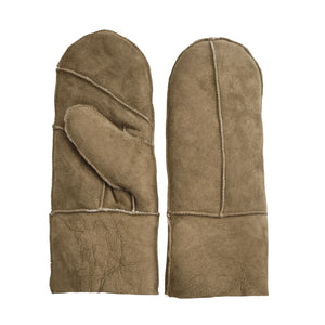 Women’s Premium Suede Leather Shearling Wool Lining Gloves-TruClothing