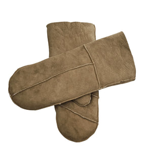 Women’s Premium Suede Leather Shearling Wool Lining Gloves-TruClothing