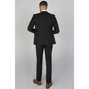 Mayfair- Men's Plain Black Trouser-TruClothing