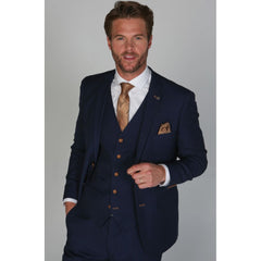 Mayfair – Herren-Blazer in Marineblau einfarbig