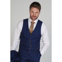 Alex - Men's Navy Waistcoat