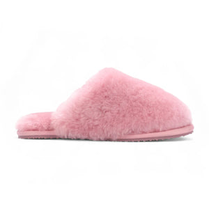 Aurora - Women's Sheepskin Fluffy Slippers - Pink - Infinity Leather - 15