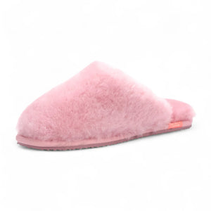 Aurora - Women's Sheepskin Fluffy Slippers - Pink - Infinity Leather - 18
