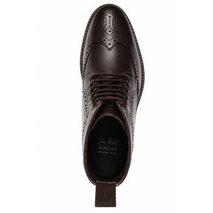 Aviemore - Knöchelhohe braune Brogue-Stiefel aus Leder für Herren - John White - 3