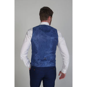 Alex - Men's Navy Waistcoat-TruClothing