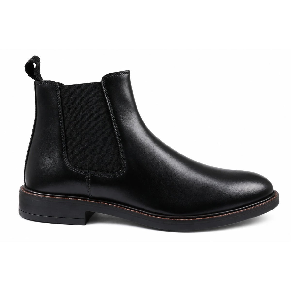 Bale - Klassische schwarze Chelsea-Stiefel für Herren aus Leder zum Hineinschlüpfen - John White - 1