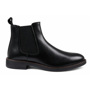 Bale - Klassische schwarze Chelsea-Stiefel für Herren aus Leder zum Hineinschlüpfen - John White - 1