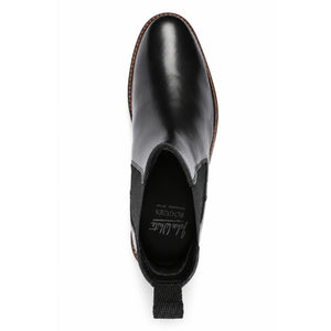 Bale - Klassische schwarze Chelsea-Stiefel für Herren aus Leder zum Hineinschlüpfen - John White - 3