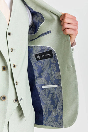 Belmont - Traje de tres piezas para hombre en verde salvia - Paul Andrew - 4