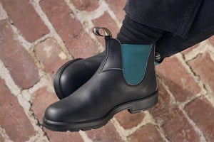 Blundstone 2307 Black Teal Slip On Chelsea Boots - Blundstone - 3