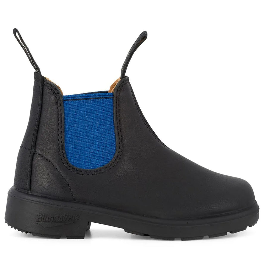 Blundstone 580 Kids Black Blue Slip On Chelsea Ankle Boots - Blundstone - 1