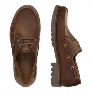 Boat C5 - Men's Waterproof Brown Leather Low-Cut Ankle Boots - Panama Jack - 4