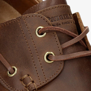 Boat C5 - Men's Waterproof Brown Leather Low-Cut Ankle Boots - Panama Jack - 6