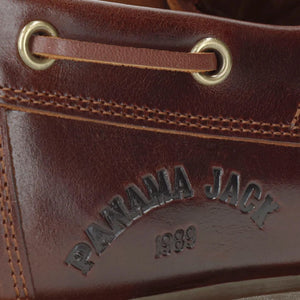 Boat C8 - Męskie niskie buty za kostkę brązowe skórzane wodoodporne - Panama Jack - 7