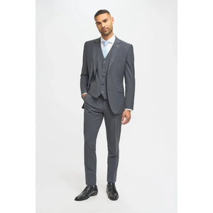 Bond - Costume ajusté 3 pièces pour homme en charbon - House of Cavani - 2