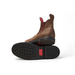 Booma 607 - Rustikale braune Leder Chelsea-Stiefel - Rossi - 3