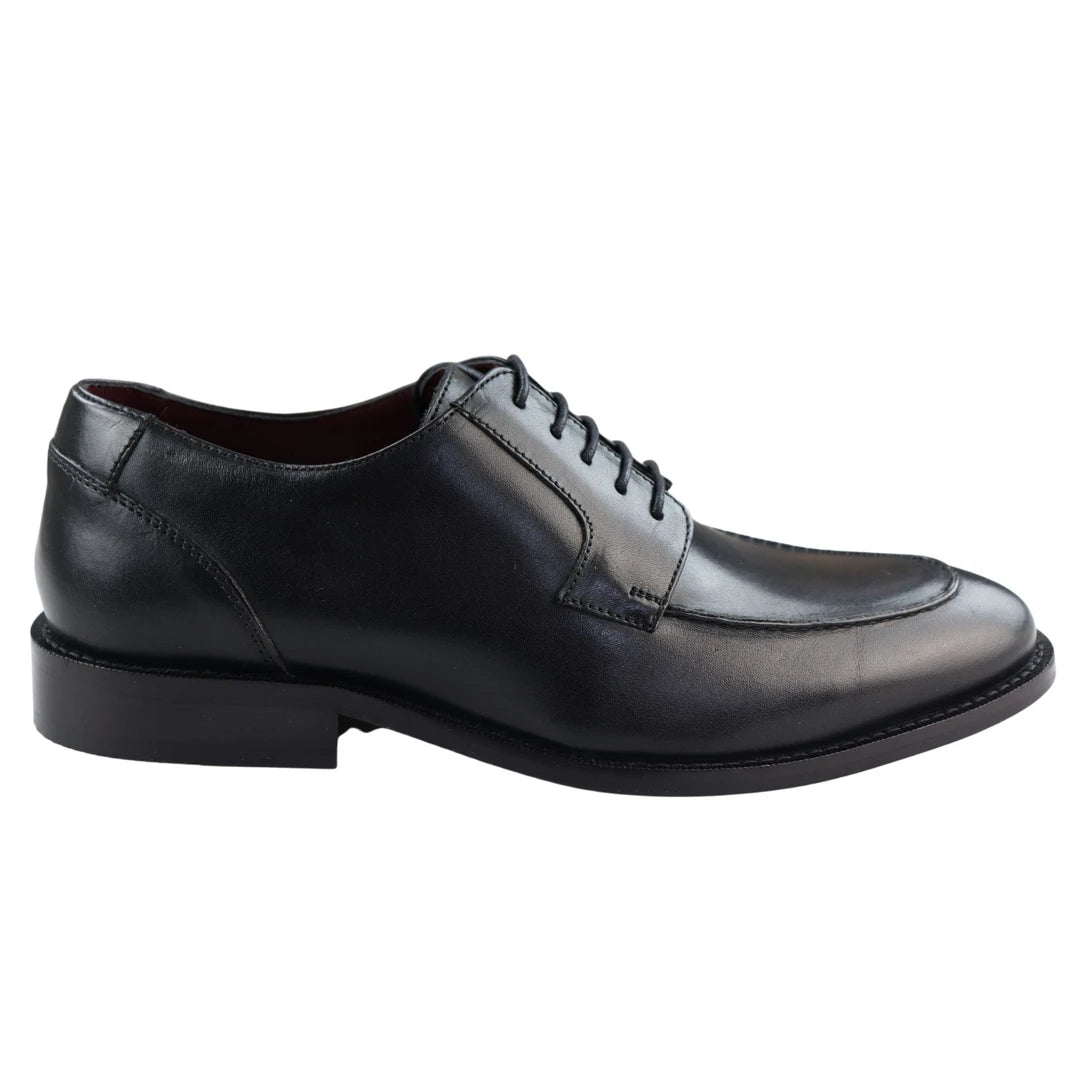 Cavani Berlin Men's Real Full Leather Welted Derby Shoes - Black - House of Cavani - 1