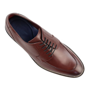 Cavani Berlin Men's Real Full Leather Welted Derby Shoes - Burgundy - House of Cavani - 8