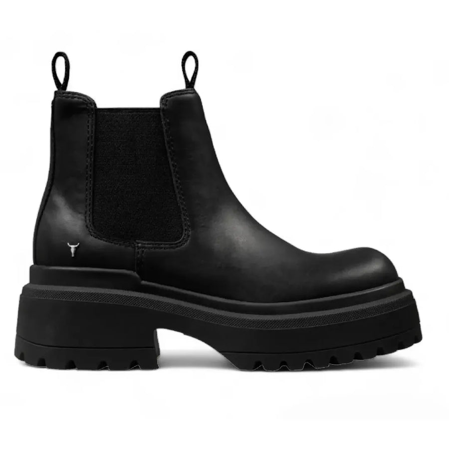 Dopamine - Women's Black Slip On Leather Chelsea Boots - Windsorsmith - 1