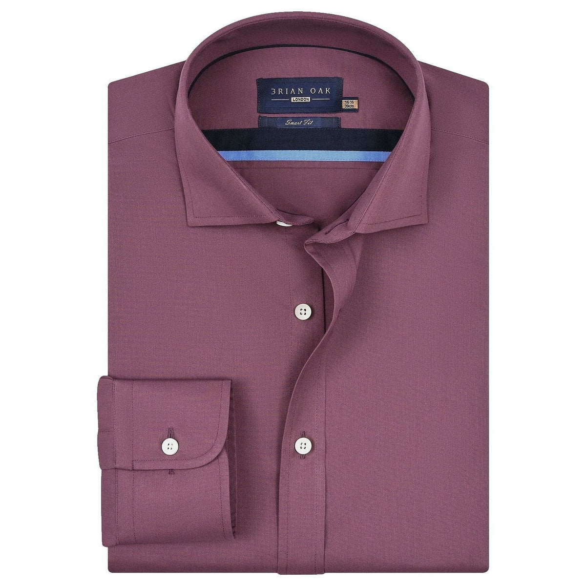 Easy Iron Pflaumenhemd - Herren Smart Casual Hemd für jeden Anlass - Brian Oak - 1
