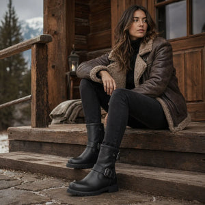 Felina B9 - Women's Black Waterproof Leather Ankle Boots - Panama Jack - 2