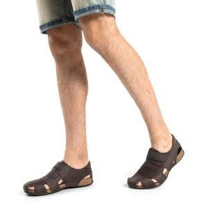 Herrensandalen Fletcher Basics C1 Geschlossene Zehe Leder Sommerschuhe - Panama Jack - 3