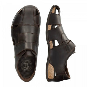 Herrensandalen Fletcher Basics C1 Geschlossene Zehe Leder Sommerschuhe - Panama Jack - 4