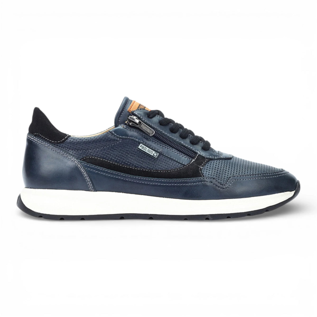 Getafe - Men's Blue Leather Easy Wear Sneakers - Pikolinos - 1