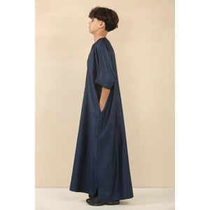 GG008 - Boys Moroccan Thobe Short Sleeve Gandoura - Navy - Thobez - 7