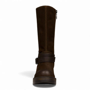 Gotcha - Women's Brown Suede Leather Western Riding Boots - Windsorsmith - 4