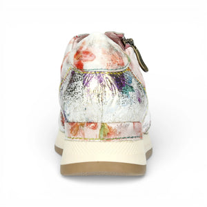 Gycmo 58 - Women's Rose Pink Floral Leather Sneakers - Laura Vita - 5
