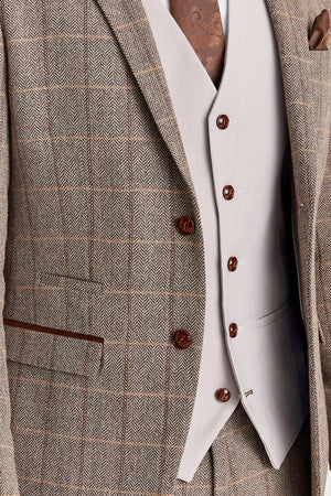 Abito in tweed Harris Brown con gilet Mayfair Stone - Paul Andrew - 4