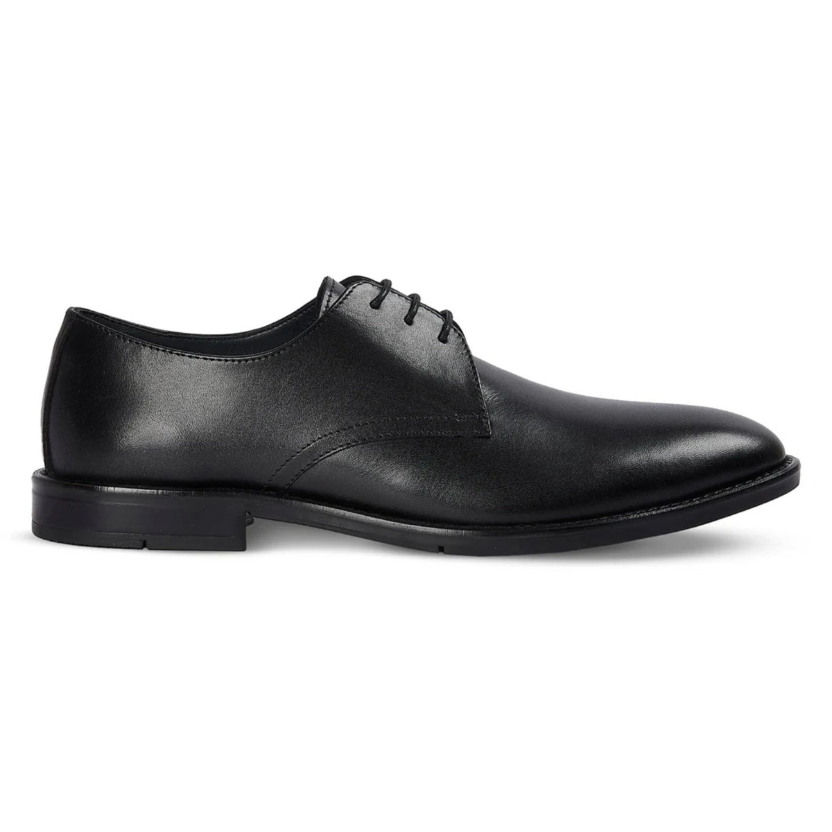 Henley - Men's Black Classic Plain Toe Derby Shoes - Paul Andrew - 1