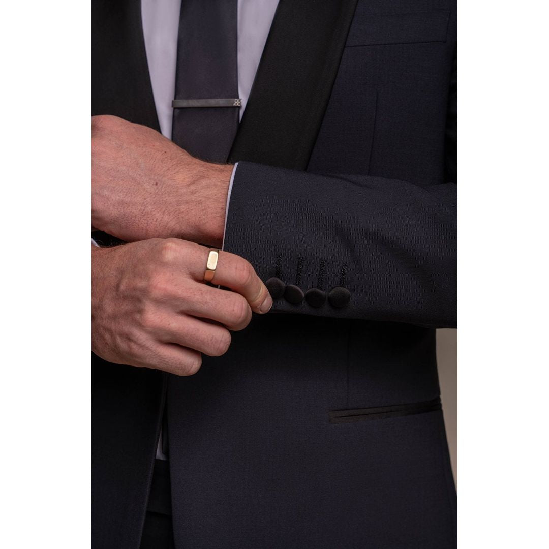 Aspen - Men's Navy Tuxedo 2 Piece Wedding Suit