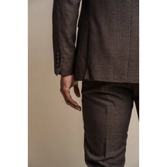 Caridi - Men's Tweed Brown Blazer