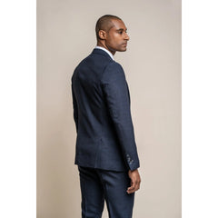 Caridi – Marineblauer Tweed-Blazer für Herren