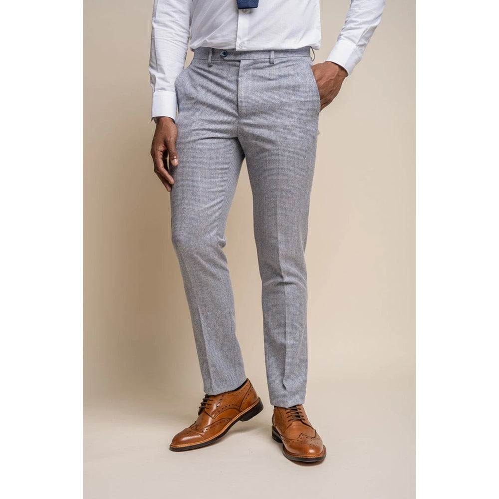 Caridi - pantalones de boda azul claro para hombres