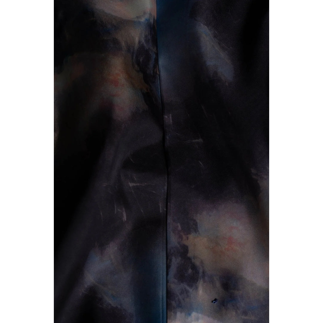Gilet homme bleu marine ajusté tweed carreaux style Peaky Blinders vintage