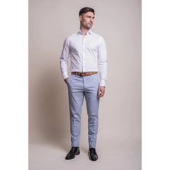 Fredrik - Men's Light Blue Summer Trousers