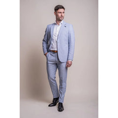 Fredrik - Men's Blue Summer Blazer and Trousers